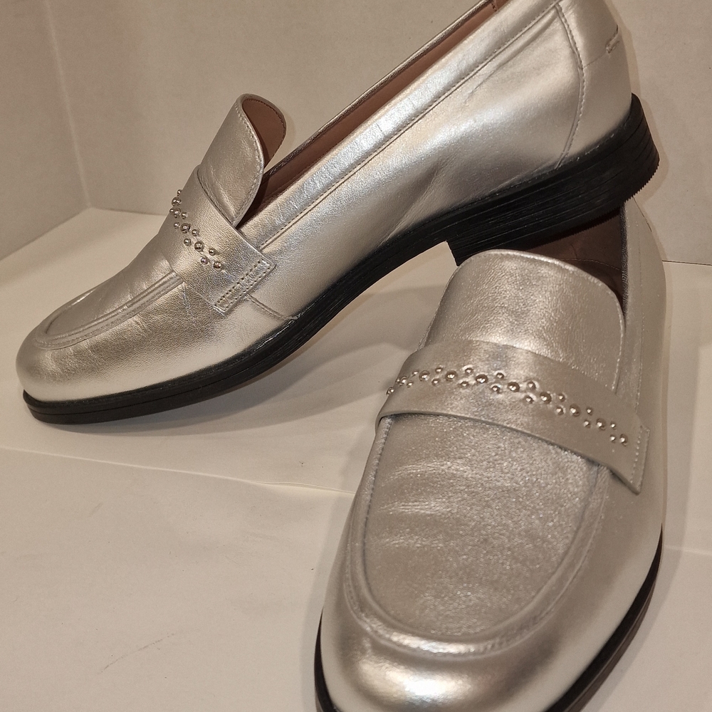 Men's Silver Loafers